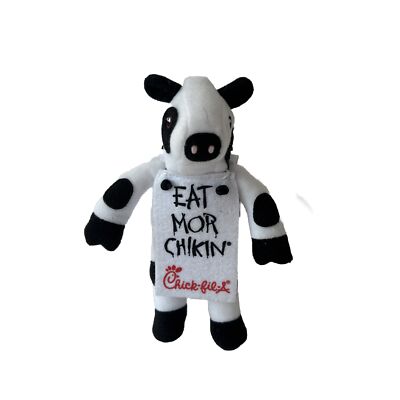 Chick Fil A Cow “Eat Mor Chikin” More Chicken Small Plush Stuffed
