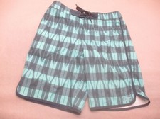 NIKE 6.0 Size 30 Mens Plaid Drawstring Pocket Quick Dry Swim Board Shorts 801