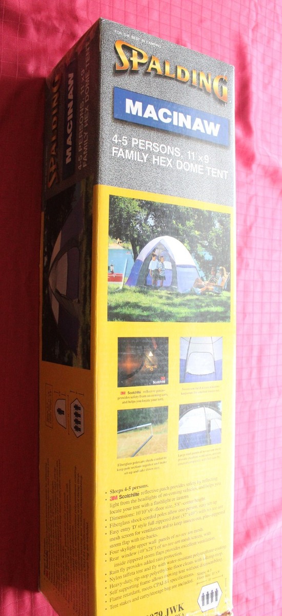 Spalding Macinaw 11x9 Family Hex Dome Tent, New, Model 800-79 JWK - Main Image
