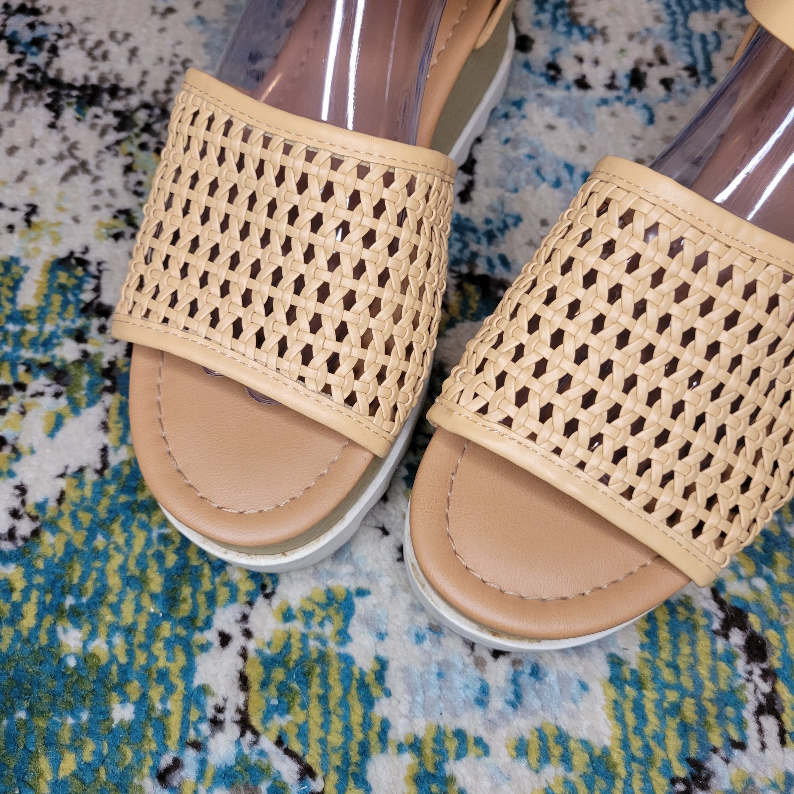 Universal Thread Alba Boho Platform Tan Wedge San… - image 4