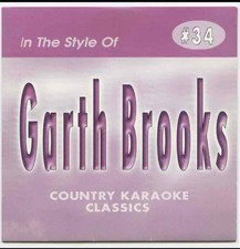 GARTH BROOKS CDG KARAOKE DISC COUNTRY CLASSICS CKC 34 CD G CD .