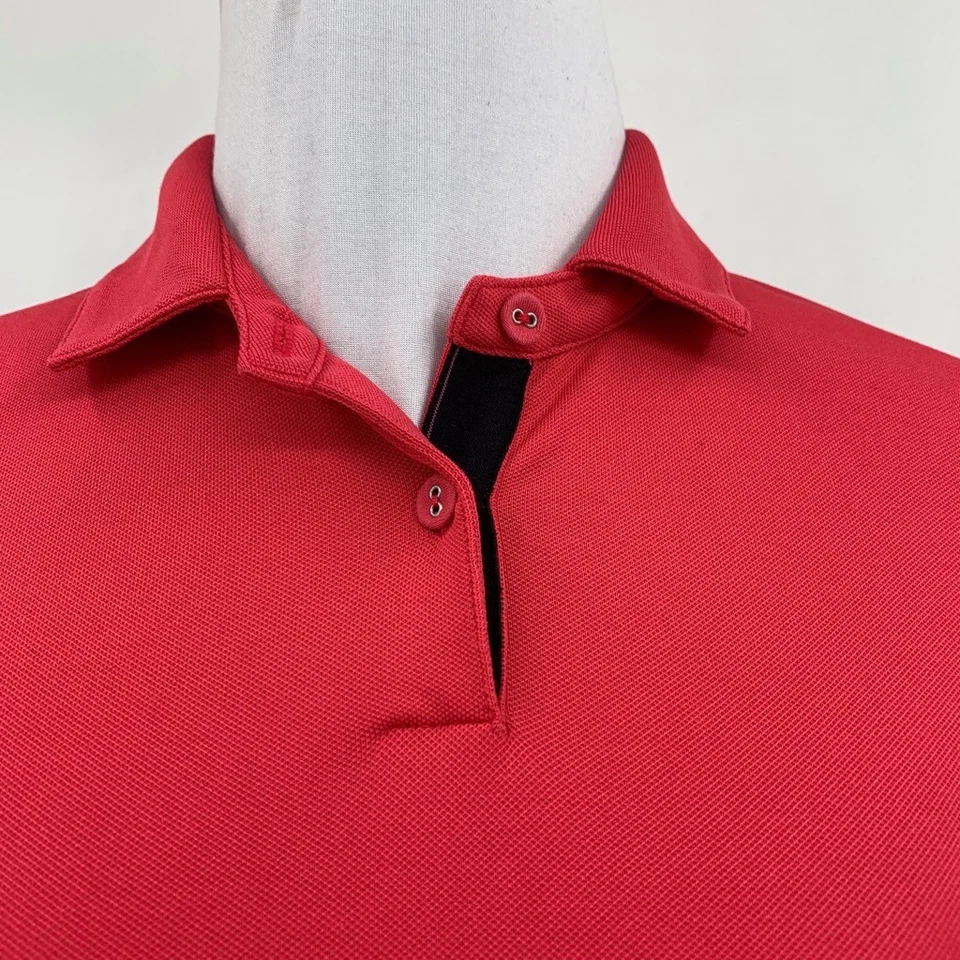 Camisa Polo Nike Para Mujer M Mediana Rosa Golf Dri Fit Sin Mangas Cuello Botón Foto 4 de 4