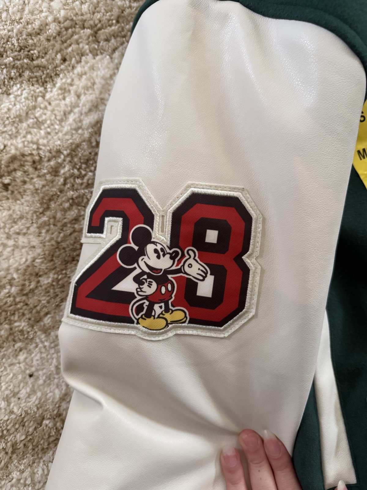 Disney Adult Unisex Varsity Jacket. Collegiate-style. Snap-button Side Pockets M image 4