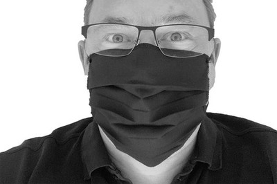 Axis Line Mund- und Nasenmaske Gesichtsmaske 2 lagig 100 % Baumwolle waschbar