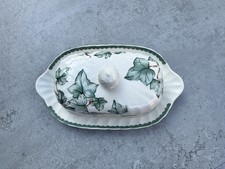 Vintage BHS British Home Stores country vine lidded butter dish RARE
