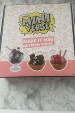 MGA Mini Verse Make It Mini Ice Cream Social Set Open Box Complete