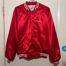 Vintage 90s Hartwell Varsity Red Nylon Jacket Size L
