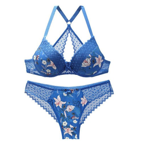 Sexy Schlüpfer Bügel Spitze Dessous Push Up BH und Höschen Sets Damen BH Set - Bild 27 von 37