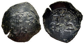 FITZ Byzantine THESSALONICA JOHN Comnenus Ducas AE Trachy 19mm 1.08g AWE144