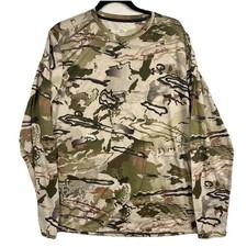 Under Armour Threadborne Ridge Reaper Shirt Mens XL Camo Base Layer Heatgear