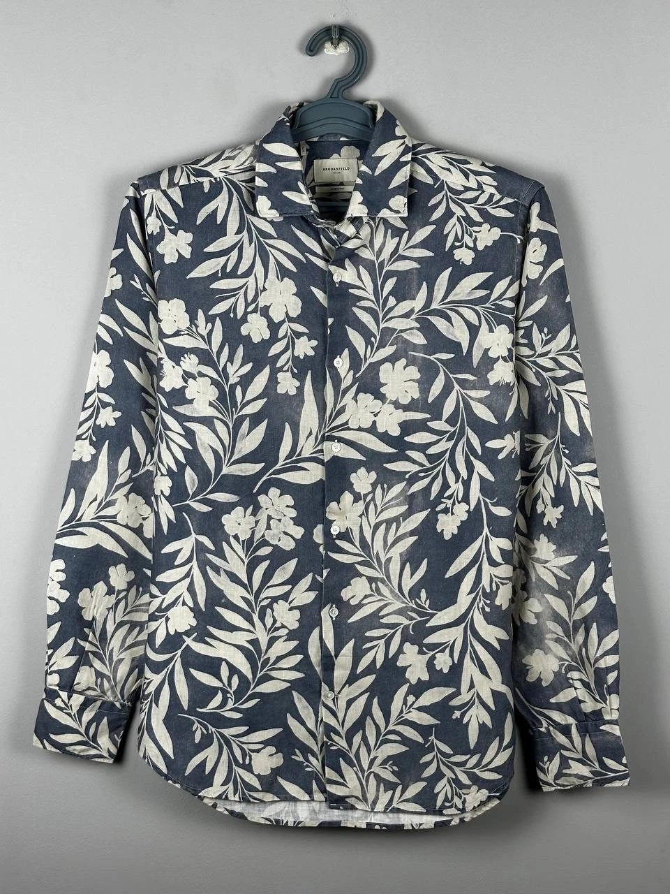 Luxury Brooksfield Torino Linen Summer Shirt Size M