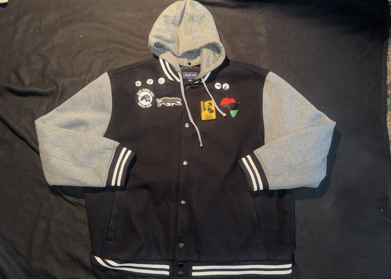 Vintage Style Varsity Jacket Black Panther Party Harriet Tubman Huey Newton 4XL