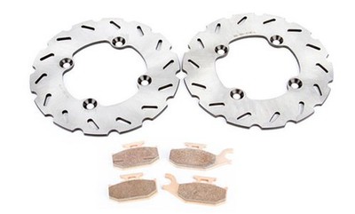 2008-2012 Can-Am Renegade 500 Front RipTide Brake Rotor Discs & Severe Duty Pads