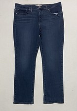 Levi  s 314 Shaping Straight Jeans Women  s Size 33 X 28 Blue Mid Rise Denim