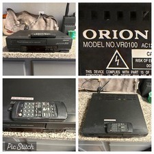 Orion VR0100 VCR VHS Video Player Cassette Recorder W/ Remote TESTED WORKING