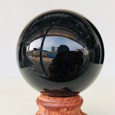 213g Natural Black Smokey Quartz Crystal Sphere Mineral Specimen Healing S535