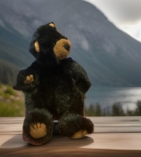 1993 RARE RETIRED TY BEANIE BABY TY IVAN THE BLACK TEDDY BEAR 8"  VERY CLEAN