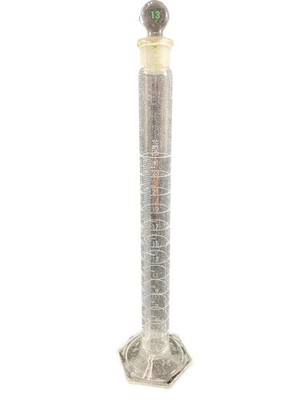 PYREX Glass 25mL White Single Metric TC Stopper Graduated Mixing Cylinder