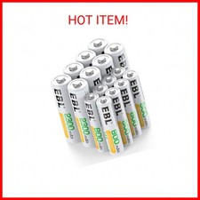EBL 16 Sets AA AAA Batteries Combo with 8PCS AA 2300mAh & 8-Pack AAA 800mAh Rech 3.22 per gallon