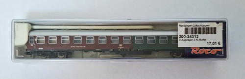 Roco N 24312 Halbspeisewagen "Kakadu", Rot-grün, Spur N Epoche IV OVP | Zustand: Gebraucht