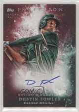 2018 Topps Inception Rookie and Emerging Stars Red 20/75 Dustin Fowler Auto 4a7