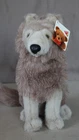 Vintage Dakin Realistic Tan & Gray Wolf Pup W Tags Plush Stuffed Animal Toy m5