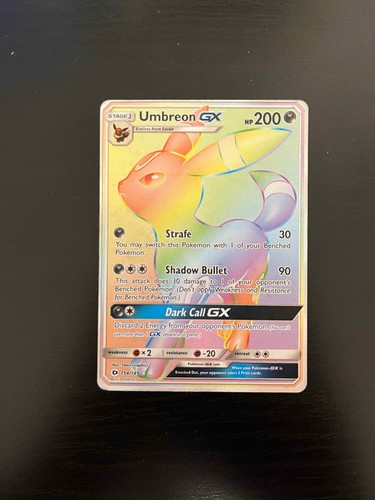 Umbreon GX - 154/149 - Pokemon Sun & Moon Base Set Secret Rare Card HP