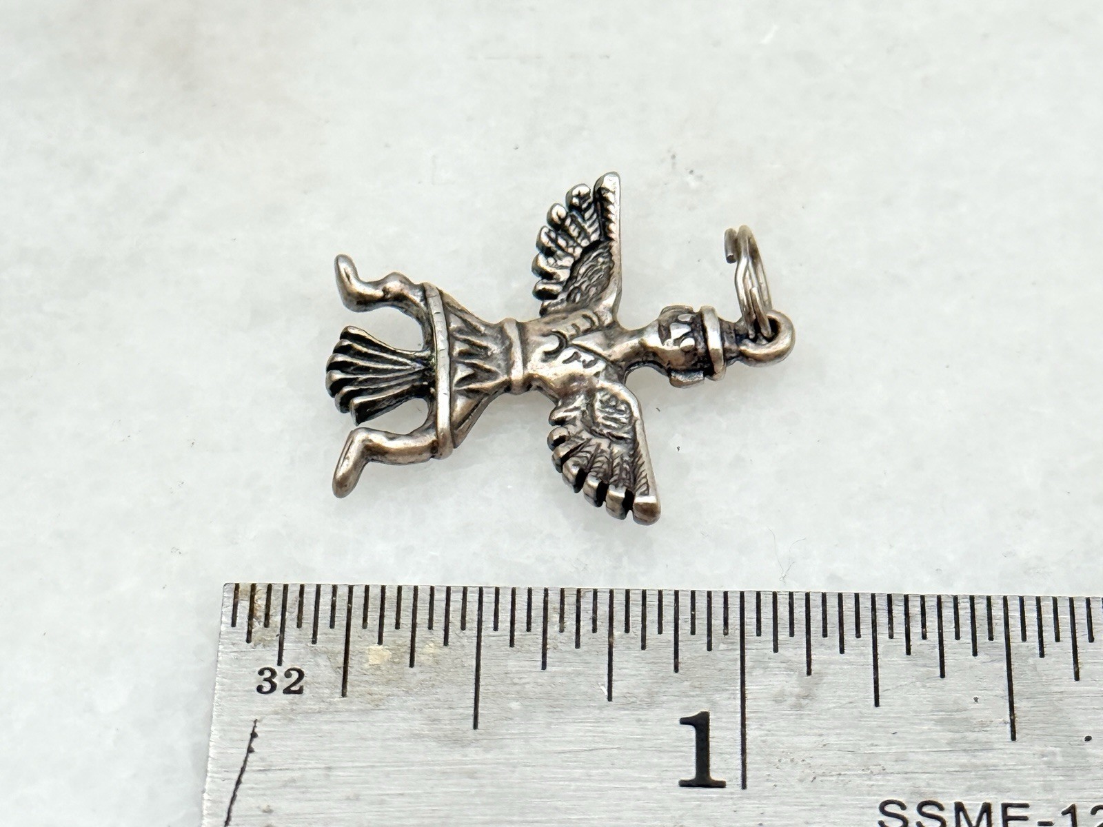 Vintage Native American eagle dancer sterling Sil… - image 3