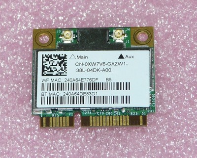 Broadcom BCM94352HMB AW-CE123H 0XW7V6 WLAN 802.11ac Dell Alienware 17 A17-4365