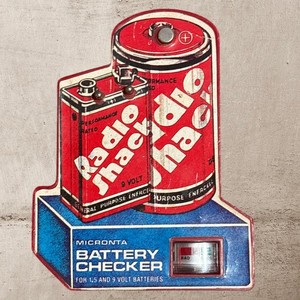 Mini Vintage Radio Shack Battery Tester - Works Great!