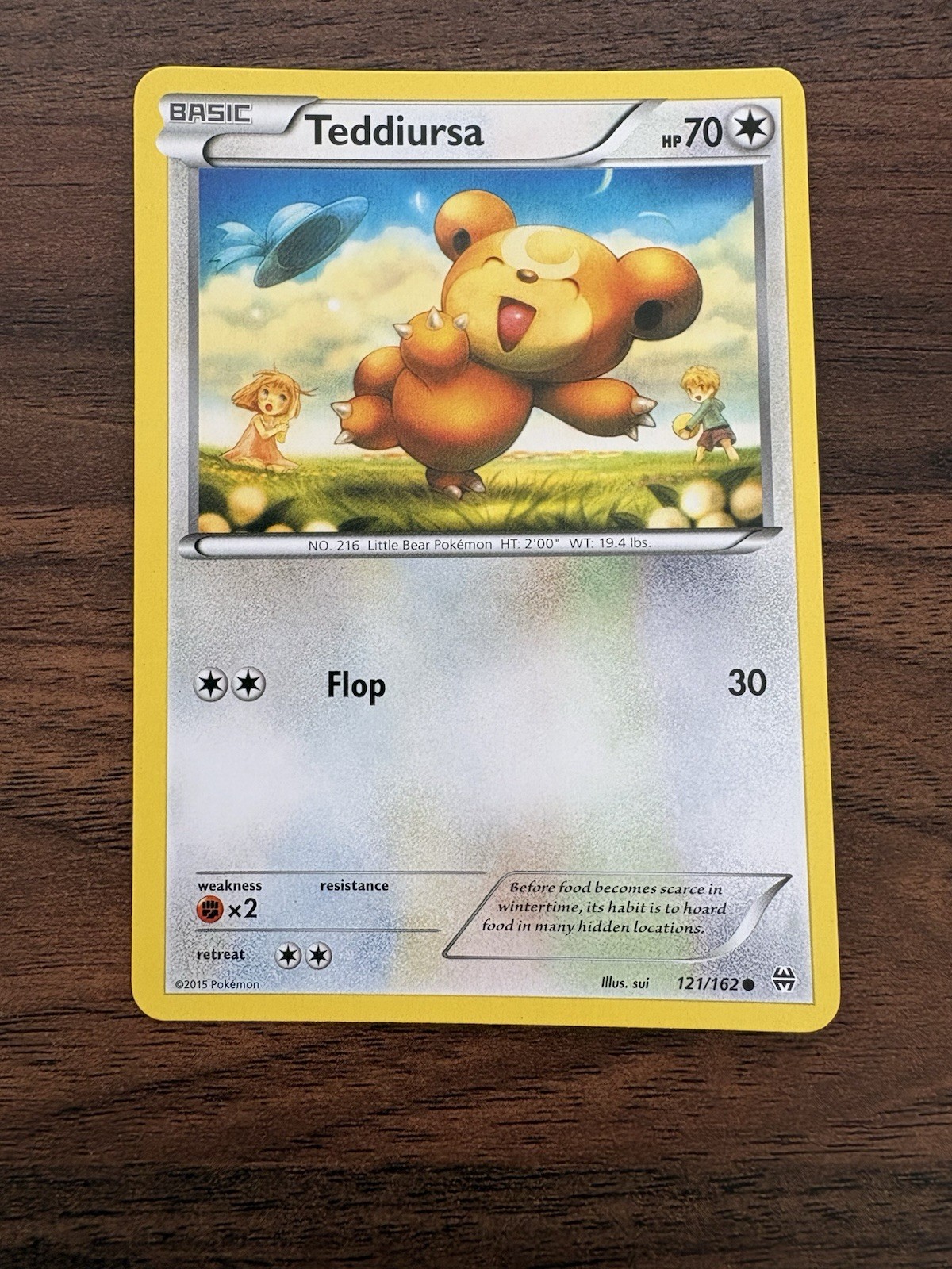 Teddiursa #121/162 XY - BREAKthrough Common - Pokemon Cards NM