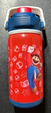 Zak Designs The Super Mario Bros. Movie Nintendo Water Bottle, Mario
