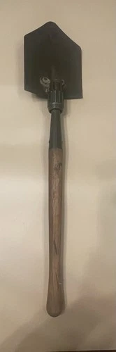 1944 Wood WW2 US Military Folding Trench Shovel