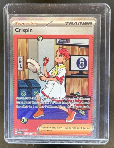 2025 Pokemon Prismatic Evolutions Crispin Hyper Rare #171/131