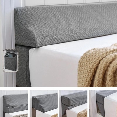 Bed Wedge Gap Filler King Size, Wedge Pillow for Headboard Gap, Foldable Matt...