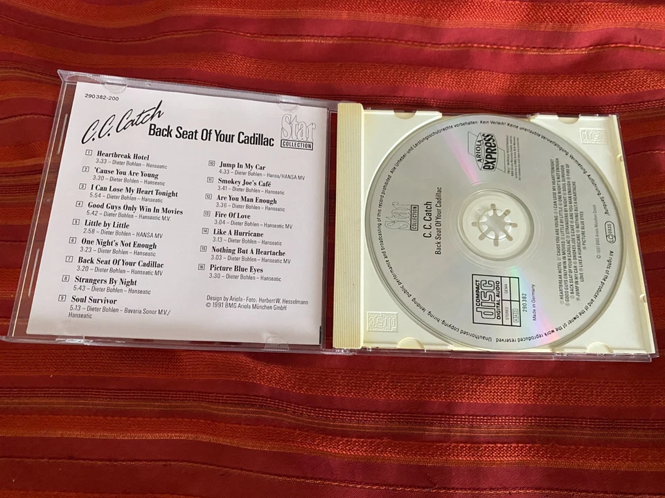 CD C.C. Catch - Star Collection - Back Seat of Your Cadillac -16 Songs - Bohlen! - Bild 3 von 4