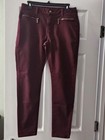 Michael Kors Womens Maroon Regular Fit Mid Rise Skinny Jeans Size 8 — photo 1