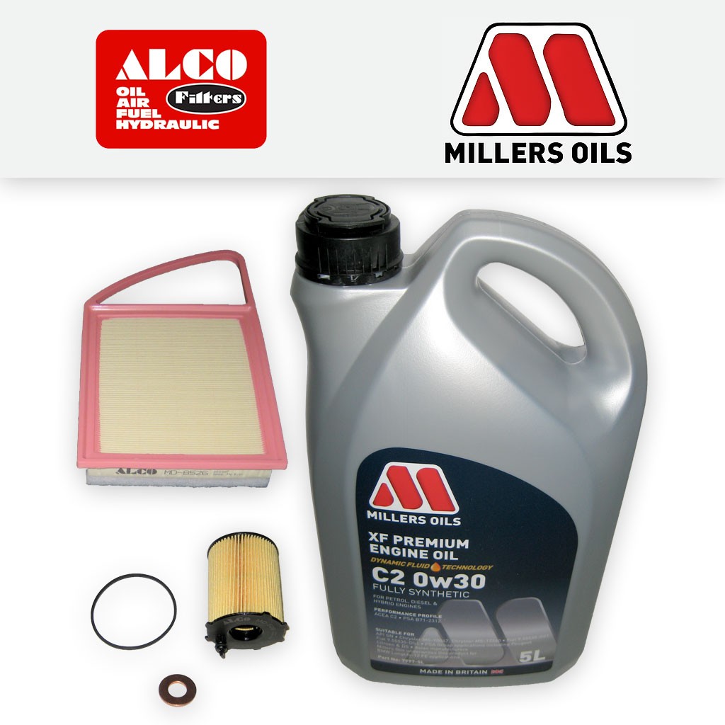 SERVICE KIT for CITROEN C4 PICASSO 1.6 HDI DV6C OIL AIR FILTERS +OIL (2010-2016)