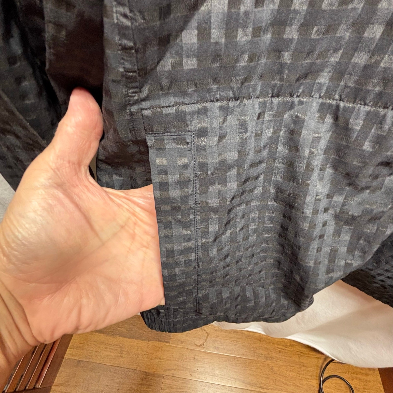 Fabletics Cleo Lightweight Jacket Sheer Black 2X - image 4