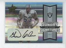 GENE UPSHAW AUTO /107 2005 LEAF ROOKIES & STARS SUNDAY SIGNATURES JERSEY # 1/1