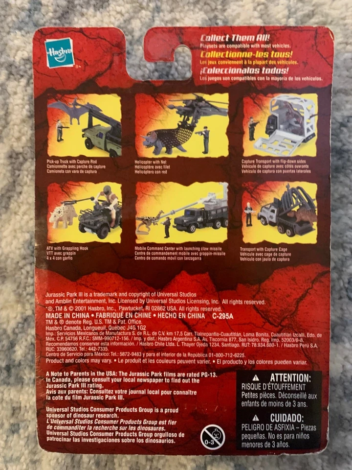 CENTRO DE COMANDO MÓVIL JURASSIC PARK III CON GARRA DE LANZAMIENTO Y GALLIMIMUS NUEVO Foto 2 de 2