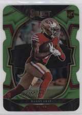 2022 Panini Select Concourse Neon Green Prizm Die-Cut 248/299 Danny Gray #6 1d2v