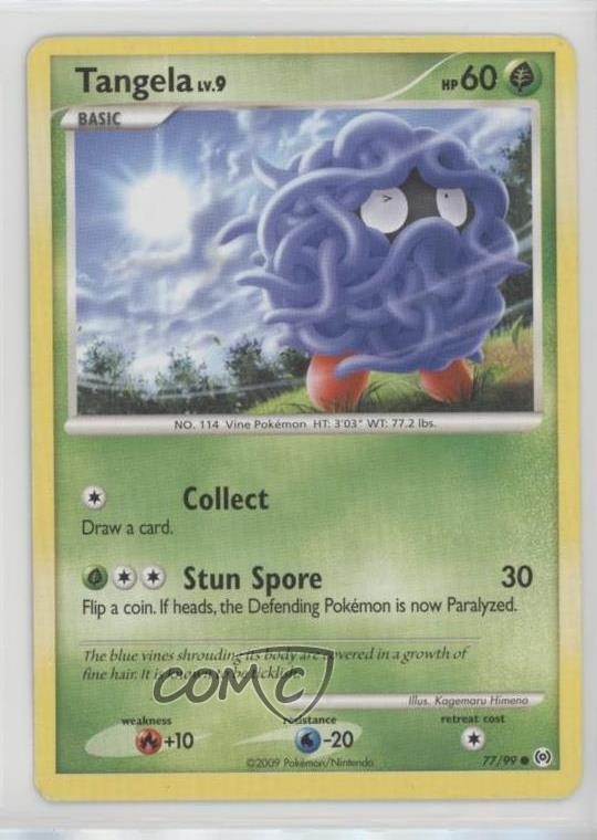 Tangela Pokémon Platinum Arceus #77 2009