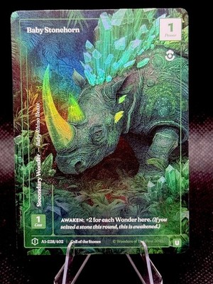 2026 Wonders of the First Baby Stonehorn Uncommon Alt Art Call of Stones