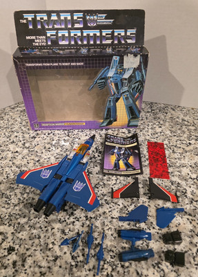 Thundercracker G1 1984 TRANSFORMERS Vintage Original 100% COMPLETE Box Instruct