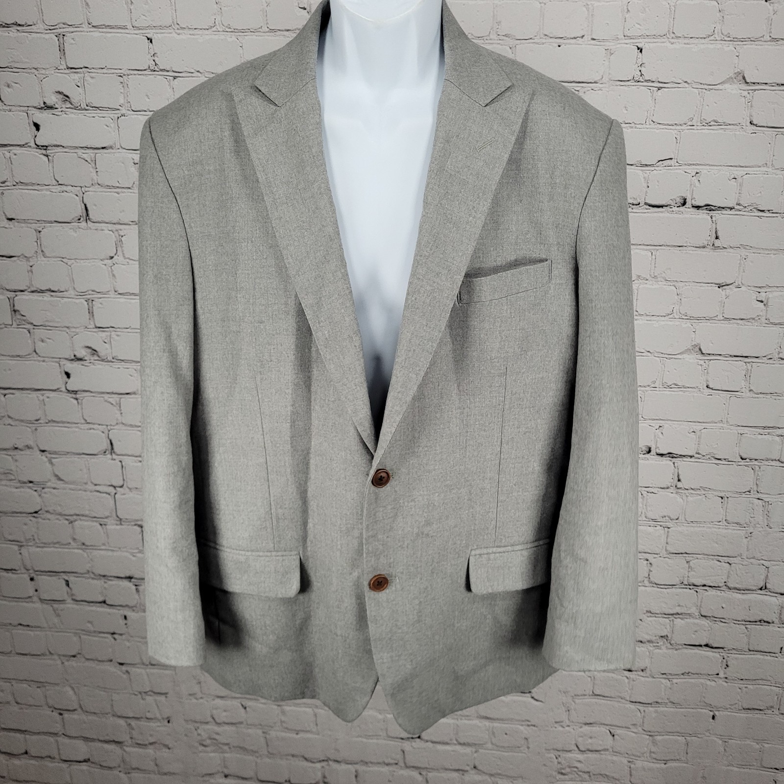 Studio Suits Grey 2 Button Double Vented Peak Han… - image 1