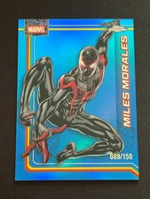 2026 Topps Chrome Marvel Miles Morales Blue Refractor /150 #78