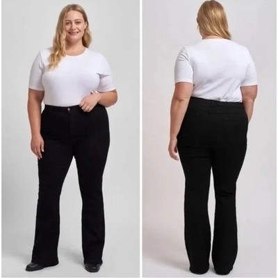 Universal Standard Sava Flare High Rise Jeans 34  Black Size 40