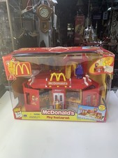 VTG 2003 McDonalds Restaurant Playset Drive Thru Family Ronald SEALED READ
