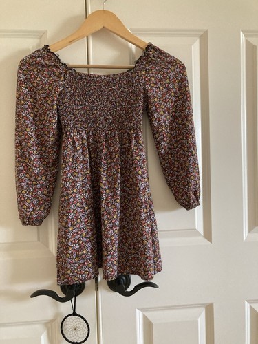 art class girls Floral dress size 6x